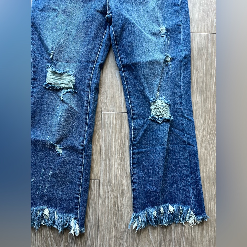 Distressed Blue Women's Jeans 13 | 31 - Picture 3 of 4